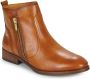 Pikolinos Dames Casual Kameelkleurige Leren Enkellaars Brown Dames - Thumbnail 2