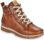 Pikolinos Dames Casual Kameelkleurige Leren Enkellaars Brown Dames - Thumbnail 3