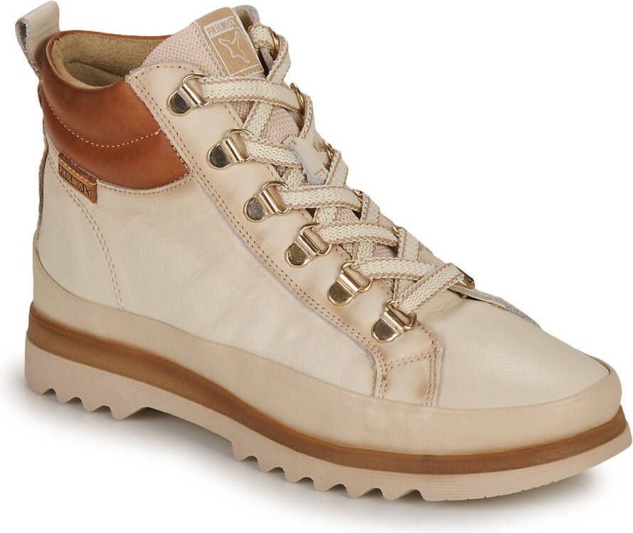 Pikolinos Dames Casual Kameelkleurige Leren Enkellaars Bruin Dames - Foto 12