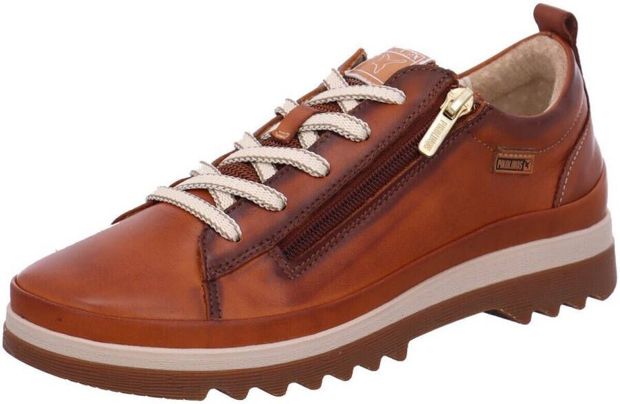 Pikolinos Dames Casual Kameelkleurige Leren Enkellaars Bruin Dames - Foto 14