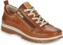 Pikolinos Dames Casual Kameelkleurige Leren Enkellaars Brown Dames - Thumbnail 3