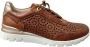 Pikolinos Geperforeerde Bruine Sneaker Brown Dames - Thumbnail 16