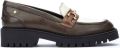 Pikolinos Studded Platform Loafers Green Dames - Groen