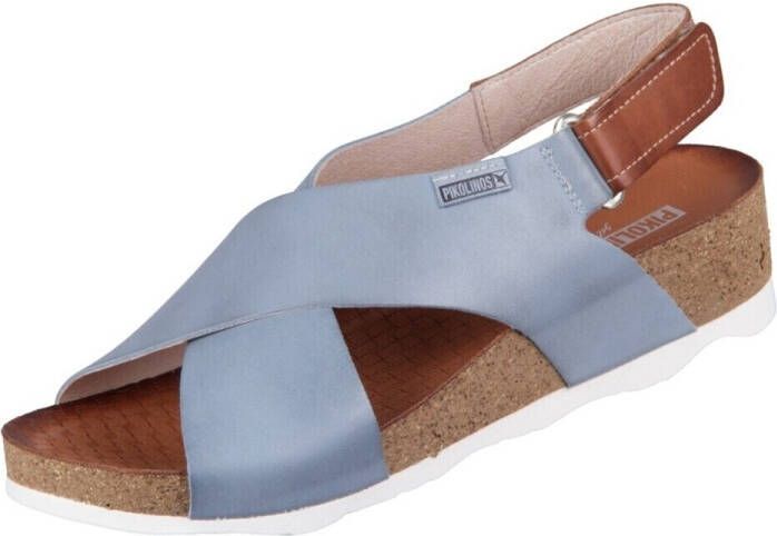 Pikolinos Romantische sleehak sandalen Blue Dames - Foto 6