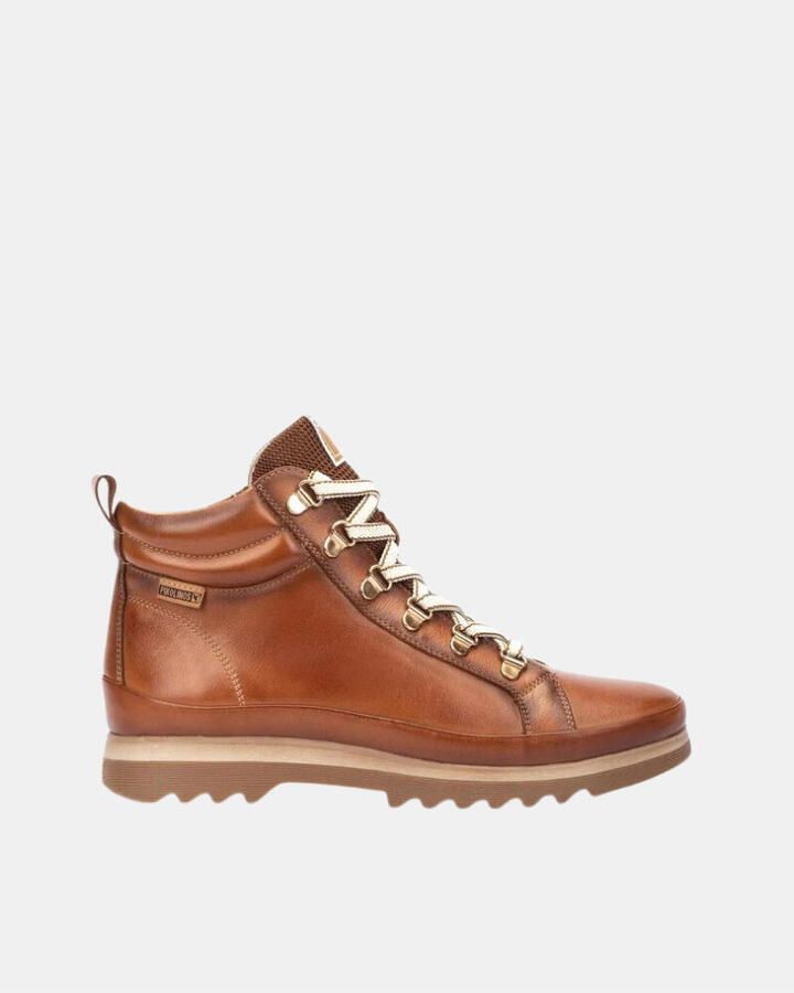 Pikolinos Dames Casual Kameelkleurige Leren Enkellaars Brown - Foto 16