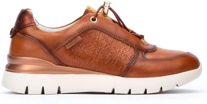Pikolinos Bruine Casual Leren Sneakers voor Vrouwen Brown Dames - Foto 2