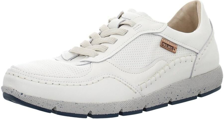 Pikolinos 'Fuencarral' Off White Leren Sneaker - Foto 2