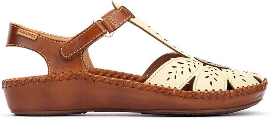 Pikolinos Sandaal P Vallarta 655 0841 Apple Licht Groen Cognac Combi - Foto 2