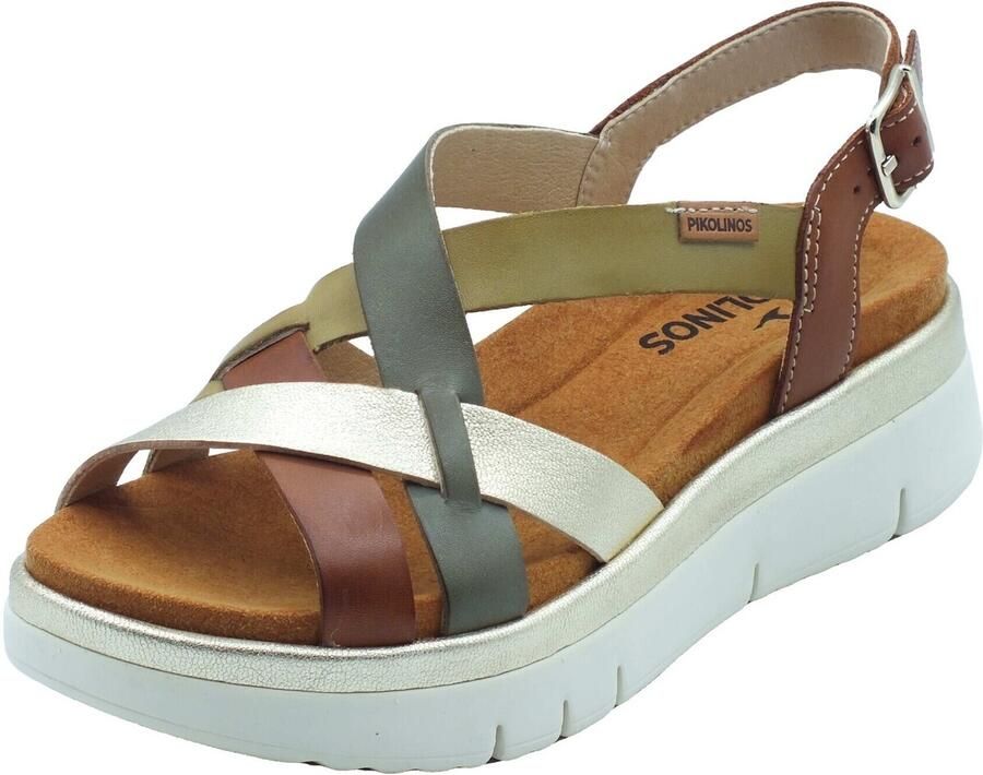 Pikolinos Bruine damessandaal Stijlvolle Palma Multicolor Dames - Foto 3