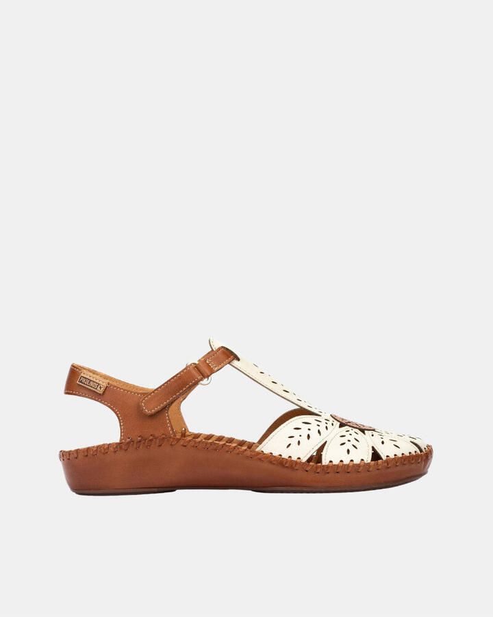 Pikolinos Sandaal P Vallarta 655 0841 Nata Wit Cognac Combi - Foto 4