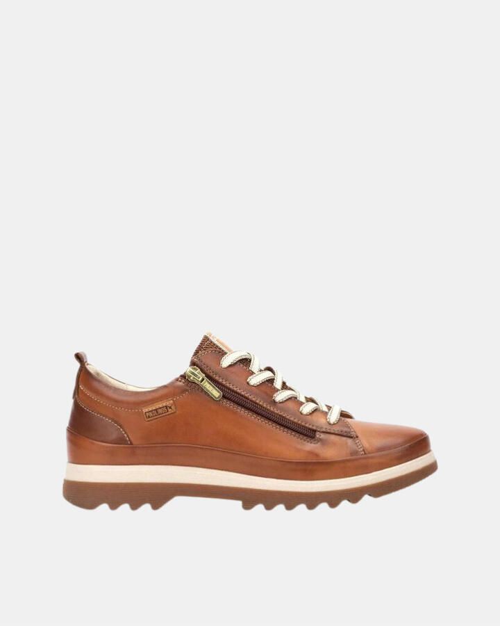 Pikolinos Dames Casual Kameelkleurige Leren Enkellaars Brown - Foto 17