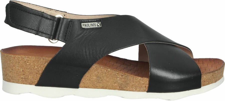 Pikolinos Zwarte sleehaksandalen voor dames - Foto 4