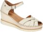 Pikolinos Comfortabele hoge hak sandaal Off White Beige Dames - Thumbnail 8