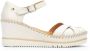 Pikolinos Comfortabele hoge hak sandaal Off White Beige Dames - Thumbnail 2