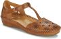 Pikolinos Iconische Leren Sandaal met Vlechtwerk Brown Dames - Thumbnail 2