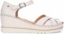 Pikolinos Comfortabele hoge hak sandaal Off White Beige Dames - Thumbnail 7