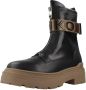 Pinko Zwarte Leren Rits Platte Schoenen Black Dames - Thumbnail 2
