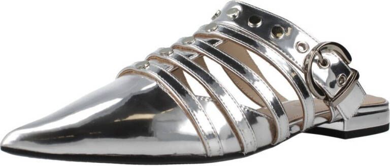 Pinko Zilveren Spiegelafwerking Open Teen Muiltjes - Foto 3