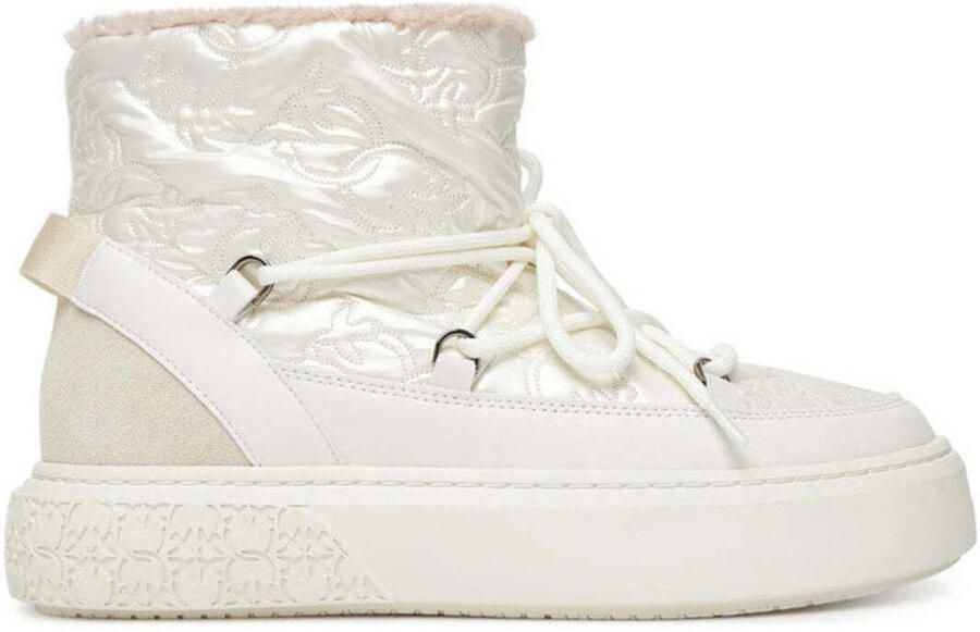 Pinko Gewatteerde enkellaarzen met vetersluiting - Foto 3