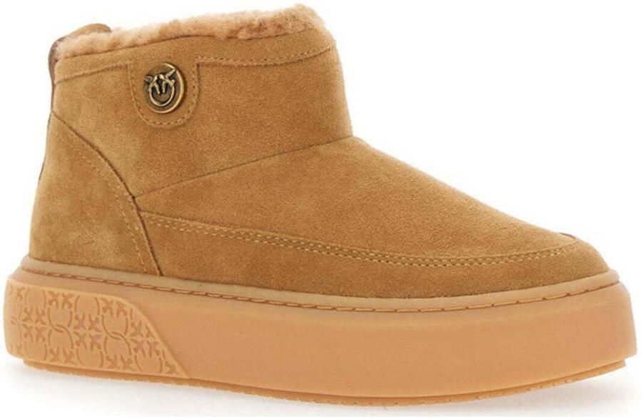 Pinko Gelamineerde Koe Mid Sneaker - Foto 4