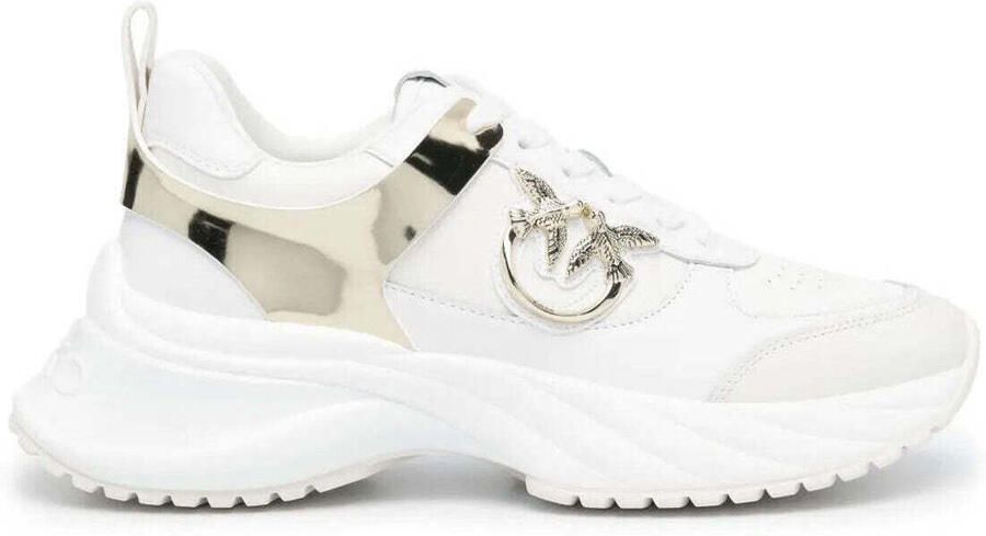 Pinko Leren Sneaker met Polyurethaan Ss0027P025Z1B White Dames - Foto 10