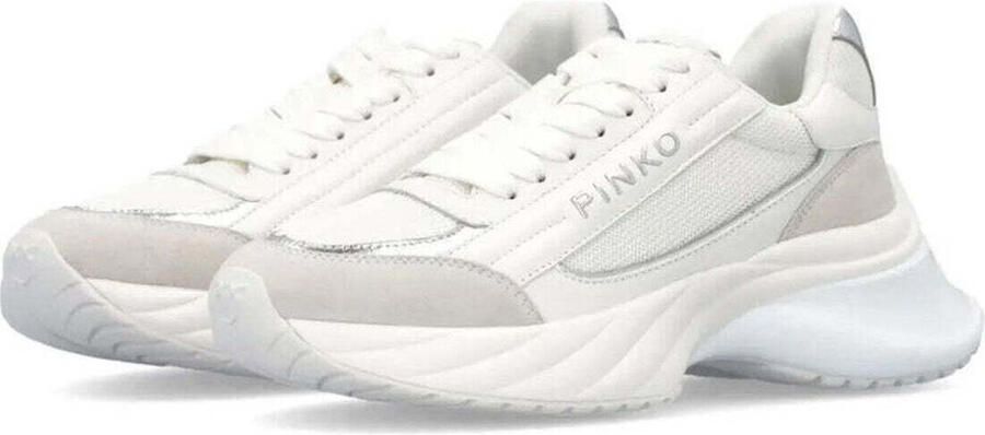 Pinko Witte Mesh Sneakers met Metalen Details - Foto 2
