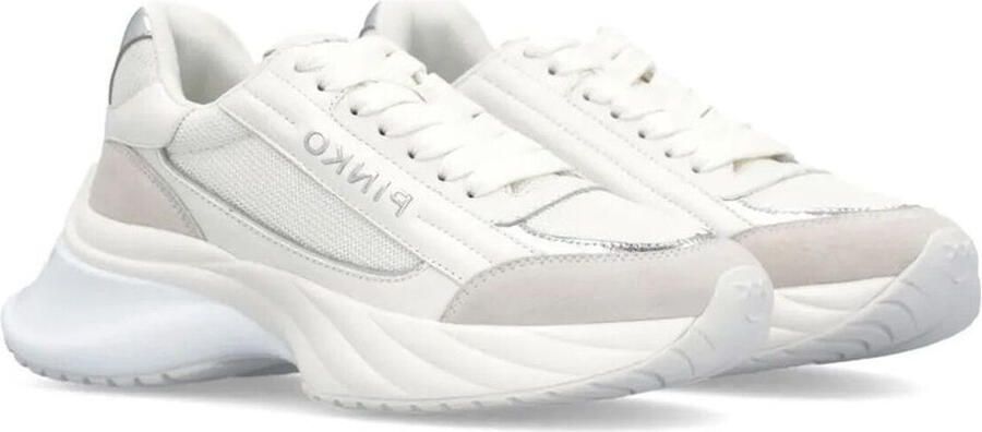Pinko Witte Mesh Sneakers met Metalen Details - Foto 3