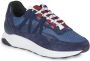 Piola Ica Lage Sneakers Leren Vetersluiting Blue Heren - Thumbnail 2