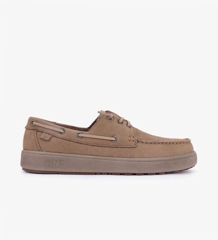 Pitas Mocassins DAIKI LEATHER-57 BEIGE