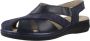 Pitillos Gesloten-Teen Platte Sandalen Blue Dames - Thumbnail 2