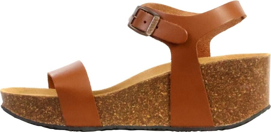 Plakton So Kiss leren sandalen met plateauzool - Foto 3