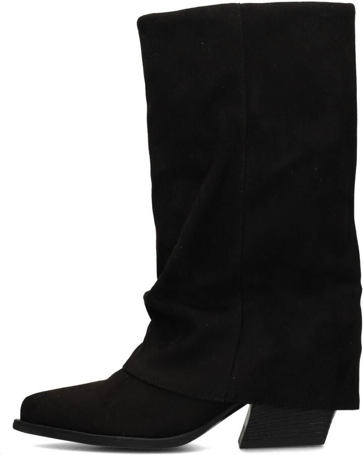 POSH by Poelman Lois suèdelook cowboy boots met blokhak zwart - Foto 4