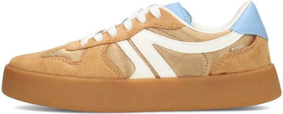 POSH by Poelman sneakers bruin wit blauw - Foto 4