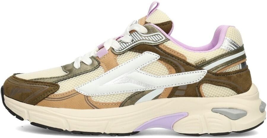 POSH by Poelman Ginny sneakers groen ecru lila - Foto 4