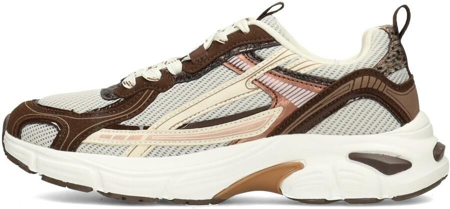 POELMAN POSH Harper sneaker dk chocolate Textiel Dames