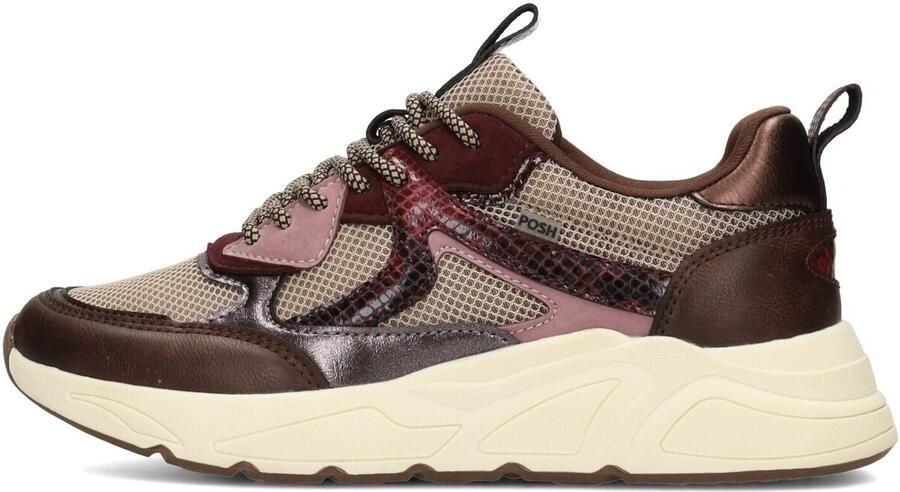 POSH by Poelman Sneakers Kiki 523 Rood Grijs Bruin Beige - Foto 7