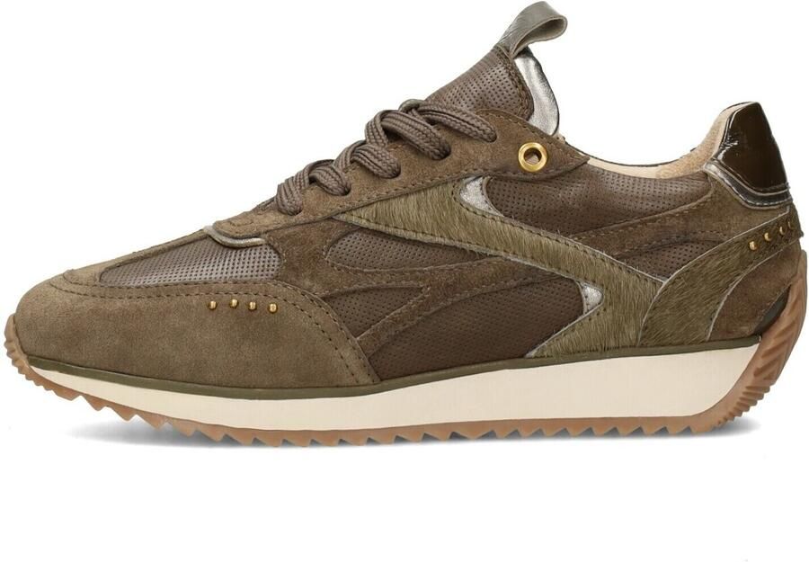 POSH by Poelman Sneakers Valeria 79 Grijs Olijfgroen - Foto 2