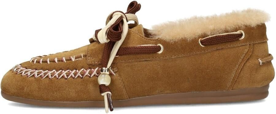 Poelman Kyra suède bootschoenen cognac - Foto 5