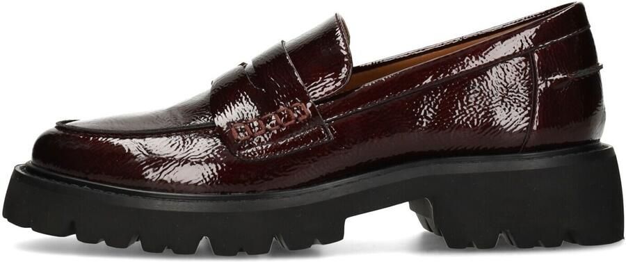 POSH by Poelman Lexy chunky lakleren loafers bordeaux - Foto 5