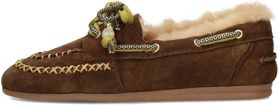 Poelman Kyra suèdelook bootschoenen bruin - Foto 3