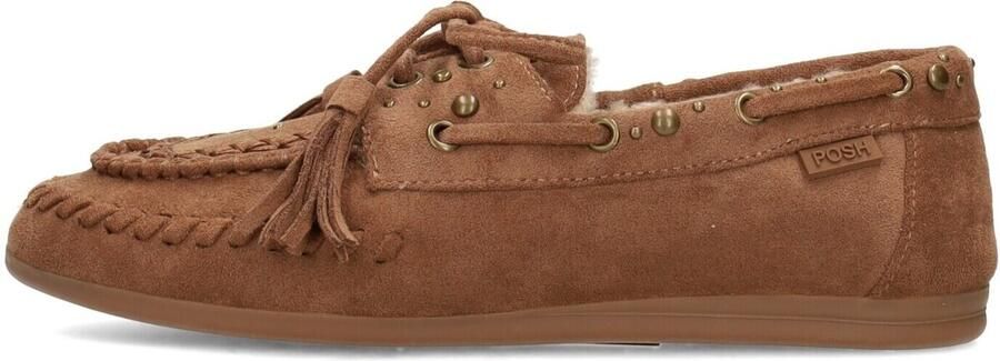 POSH by Poelman Mae suèdelook bootschoenen cognac - Foto 4