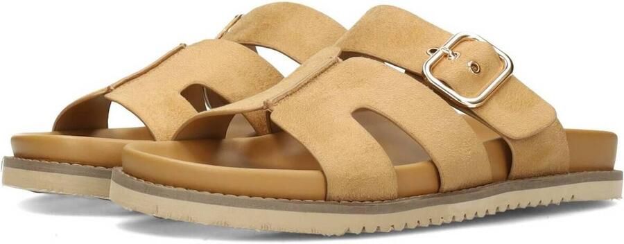 POSH by Poelman Livia suède slippers beige - Foto 4