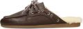 Poelman Slippers Loes Dames Loafers - Donkerbruin