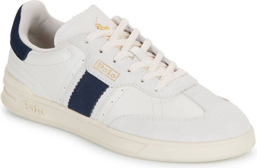 Polo Ralph Lauren Heritage Aera | bianco navy Wit Leer Lage sneakers Unisex - Foto 4