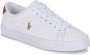 Polo Ralph Lauren Leren Longwood Sneakers met Multicolor Paardenborduursel White Heren - Thumbnail 3