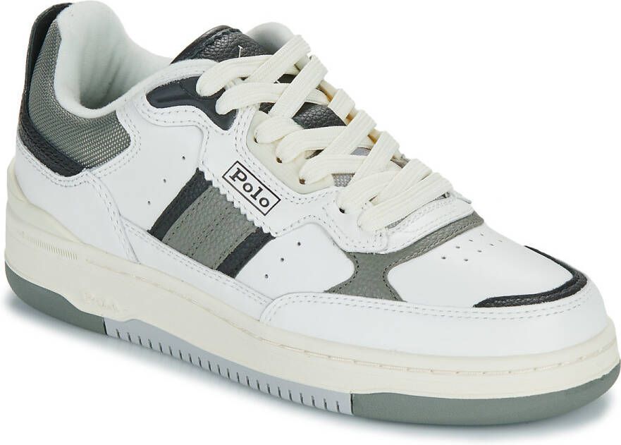 Polo Ralph Lauren Masters Sport | white grey black Wit Leer Lage sneakers Unisex