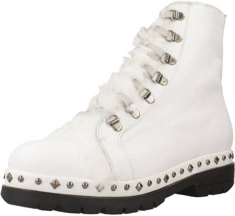 Pons Quintana Lace-up Boots White Dames