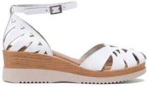 Porronet Sandalen SANDALIA CUÑA PIEL BLANCA LEIRE