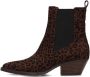 POSH by Poelman CARMEN Dames Laarzen Bruin Met Dierenprint - Thumbnail 2
