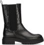 POSH by Poelman Elin enkelboots met crocoprint zwart - Thumbnail 2